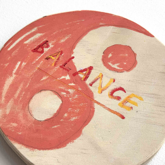 Balance (Pfirsich) Wandbehang, 2025