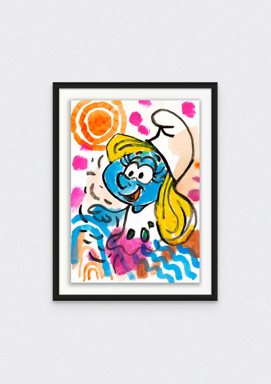 Blondes Lächeln – Originalkunstwerk