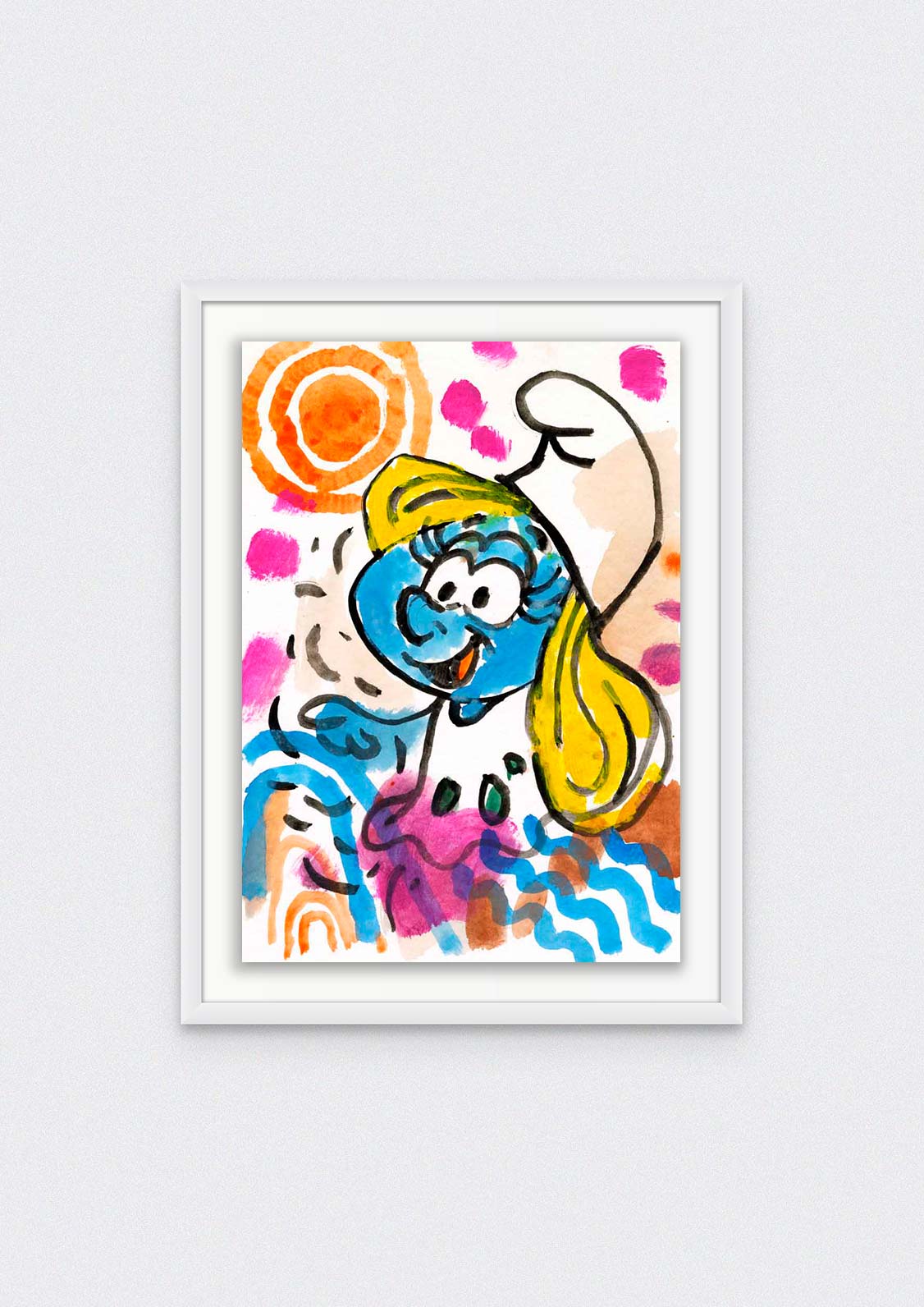 Blondes Lächeln – Originalkunstwerk