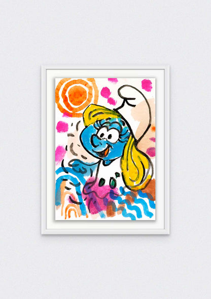 Blondes Lächeln – Originalkunstwerk