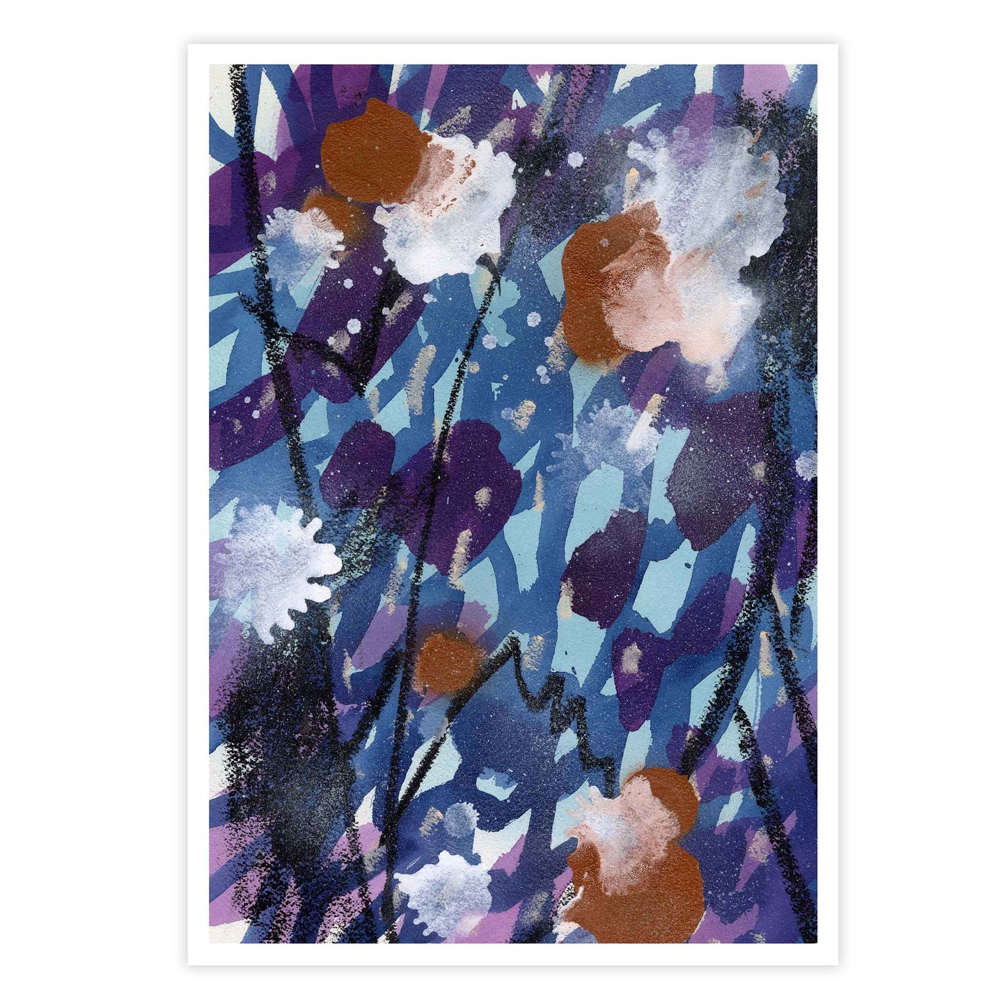Blauer Garten – Kunstdruck (Offene Edition)