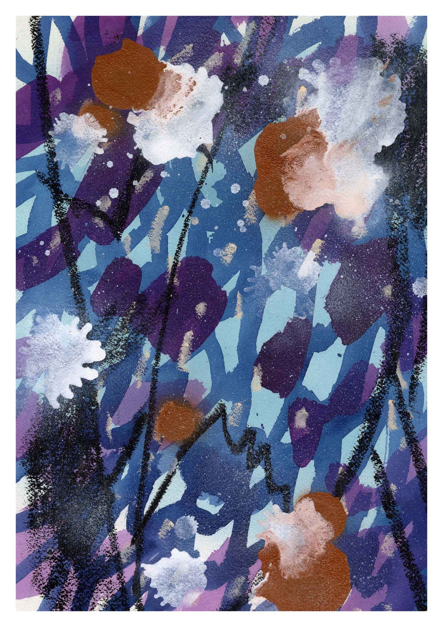 Blauer Garten – Kunstdruck (Offene Edition)
