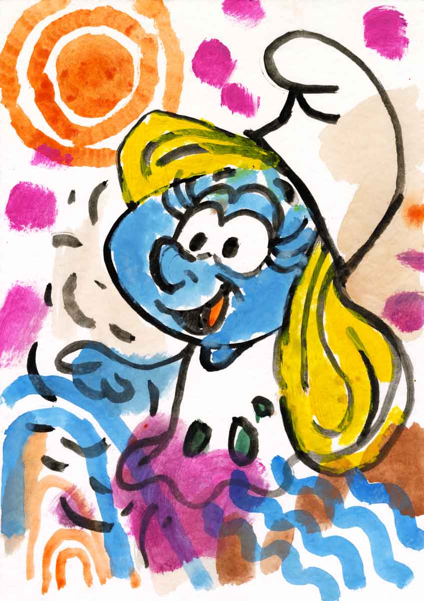 Blondes Lächeln – Originalkunstwerk