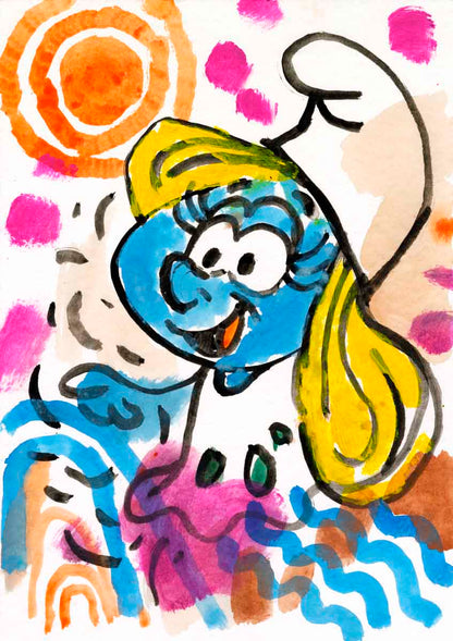 Blondes Lächeln – Originalkunstwerk