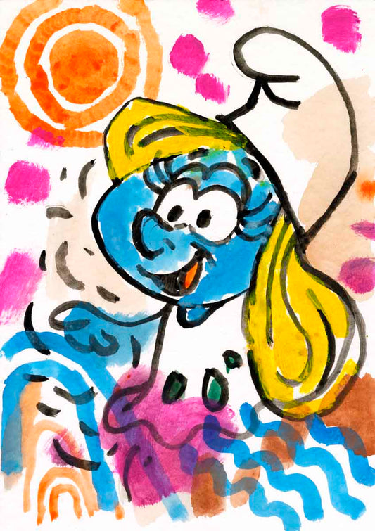Blondes Lächeln – Originalkunstwerk
