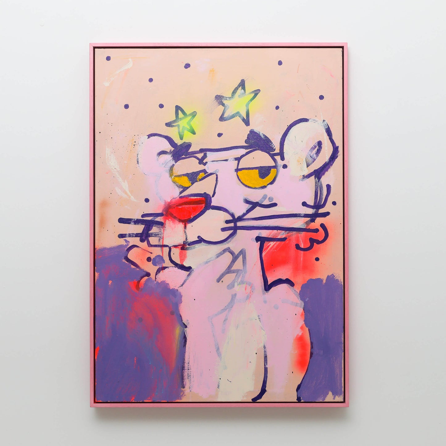 „Pink + White“ Originalkunstwerk, 2023