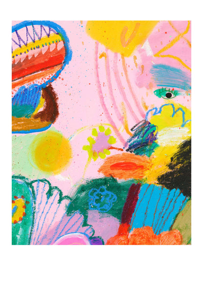 Face Flowers Limitierte Auflage Kunstdruck