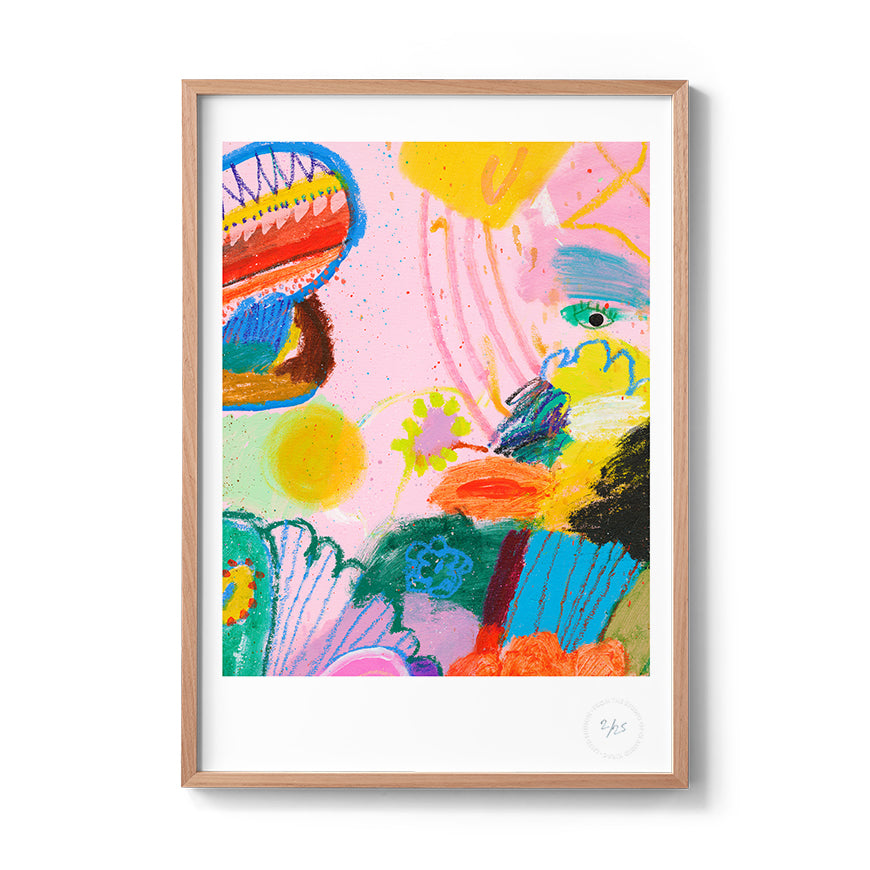 Face Flowers Limitierte Auflage Kunstdruck