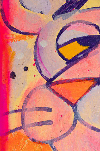 „Pink + White“ 2 Originalkunstwerk, 2024