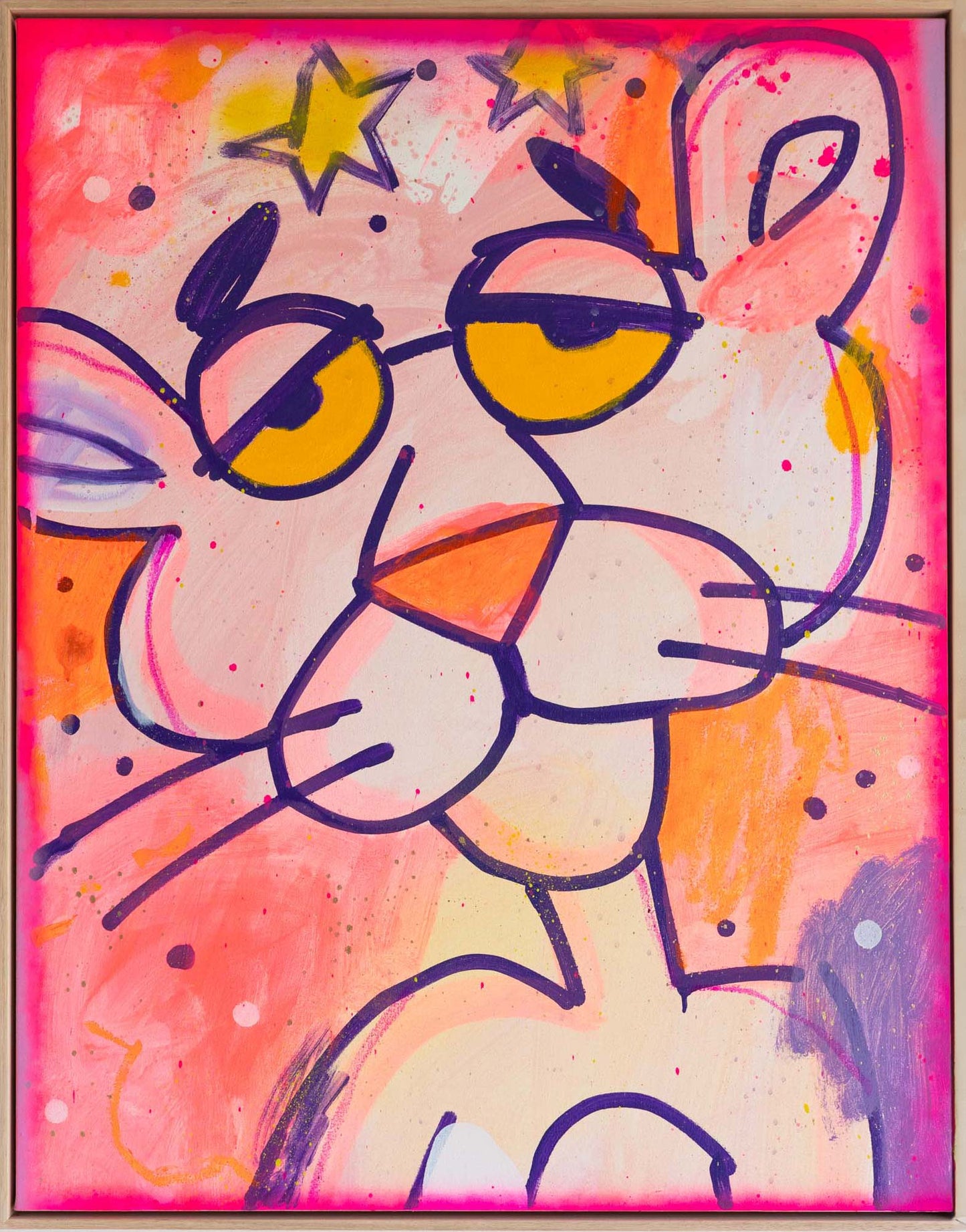 „Pink + White“ 3 Originalkunstwerk, 2024