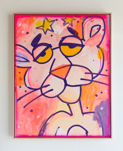 „Pink + White“ 3 Originalkunstwerk, 2024