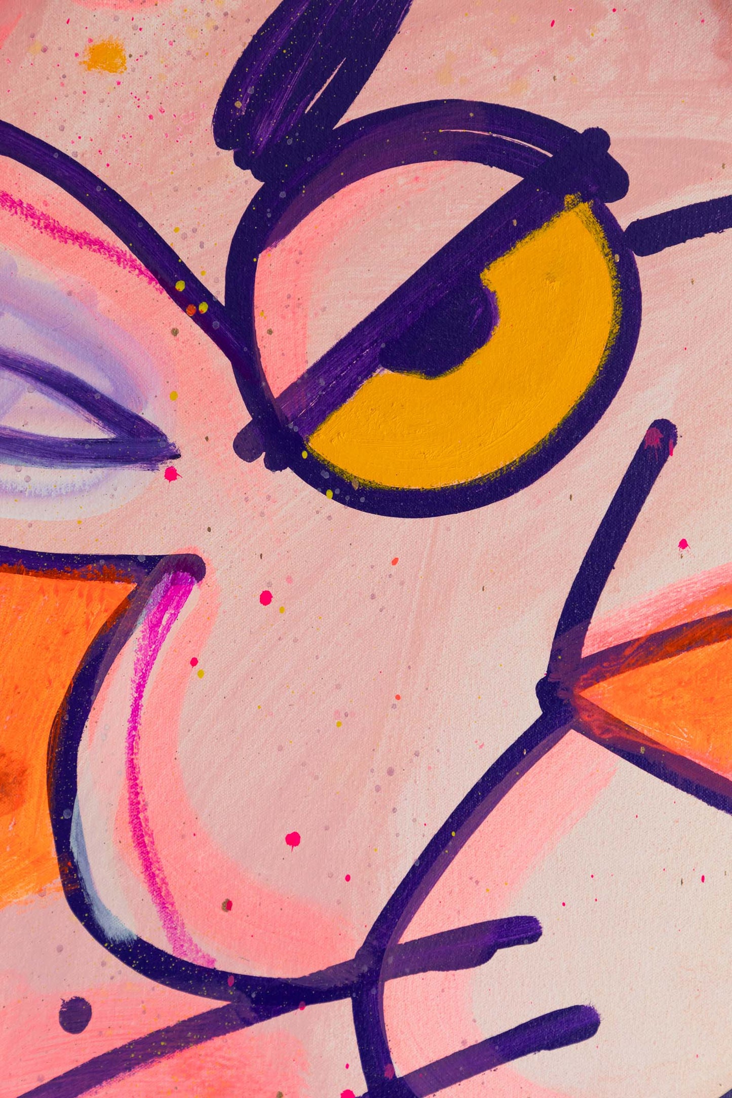 „Pink + White“ 3 Originalkunstwerk, 2024