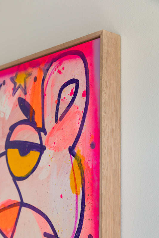 „Pink + White“ 3 Originalkunstwerk, 2024