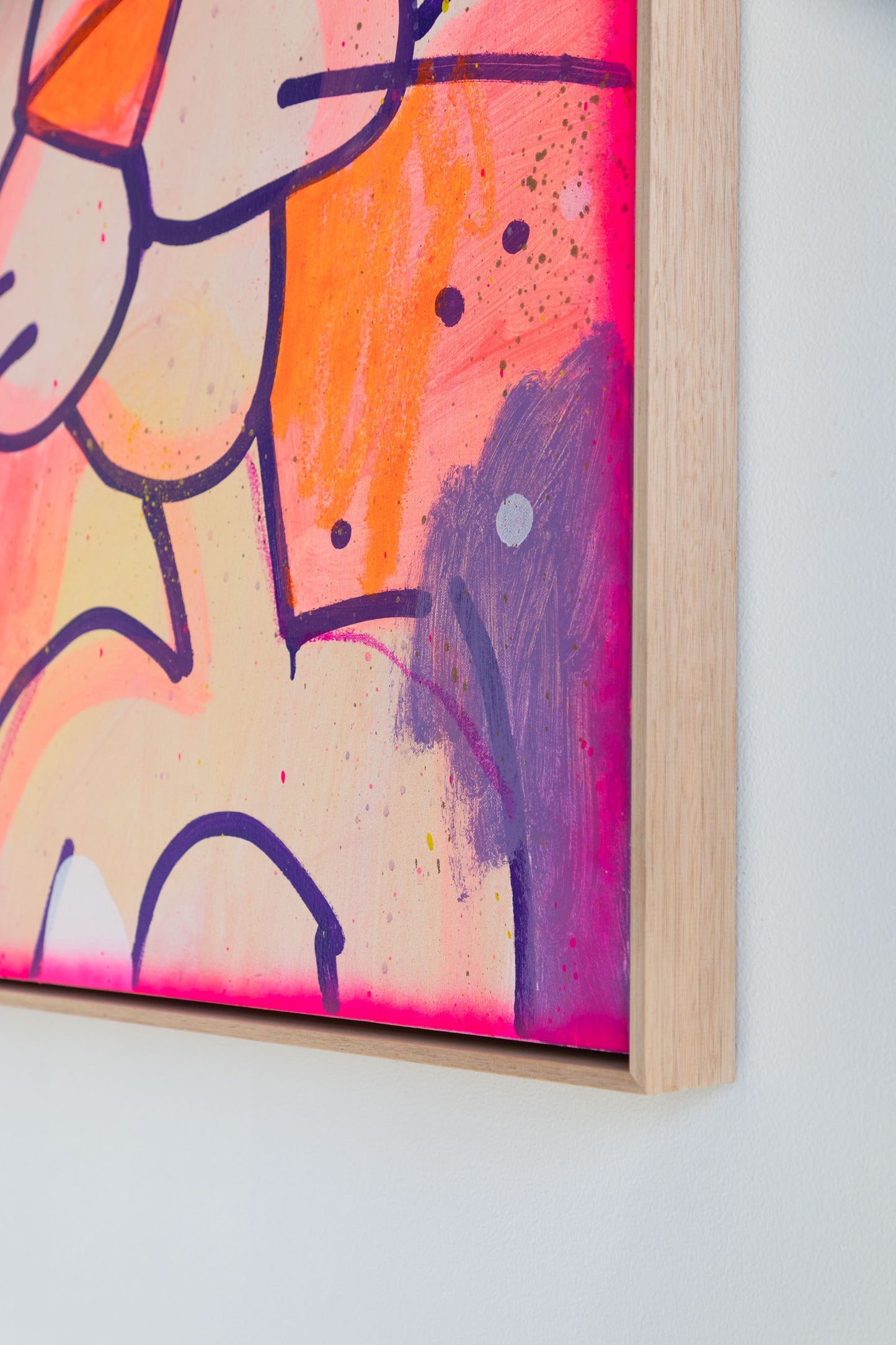 „Pink + White“ 3 Originalkunstwerk, 2024