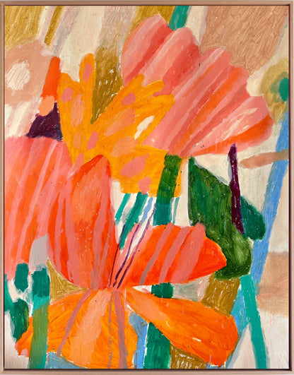 'Papierblumen' Originalkunstwerk, 2024