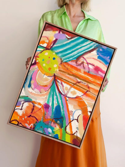Over a Rainbow Originalkunstwerk, 2024