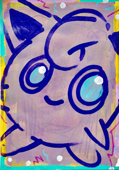 Rosa + Blau – Originalkunstwerk