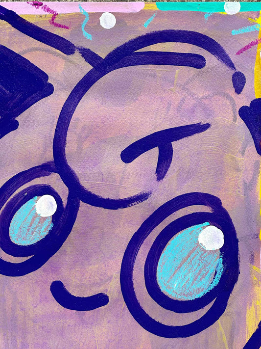 Rosa + Blau – Originalkunstwerk