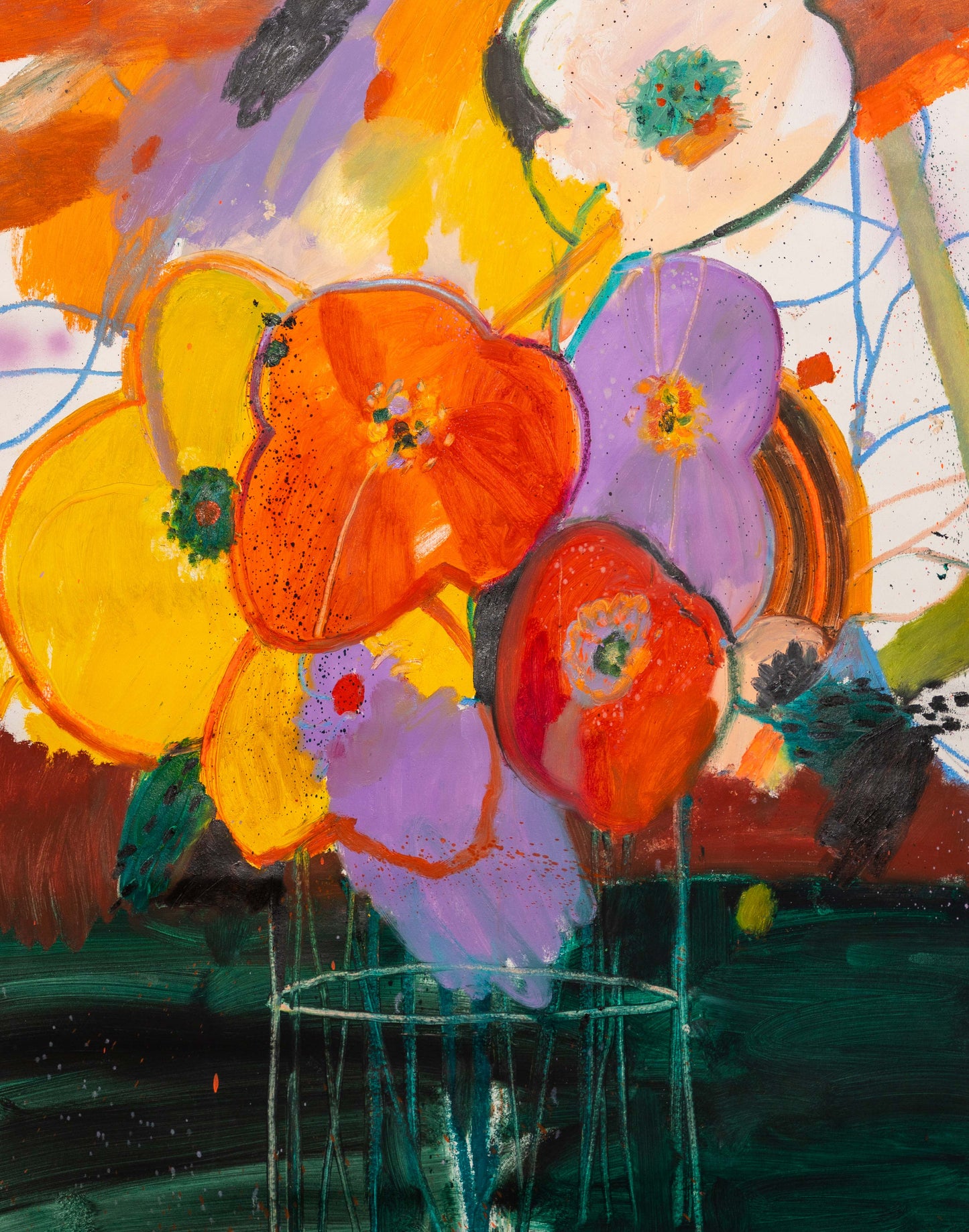 "Oktober-Mohn" Originalkunstwerk, 2024