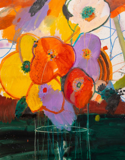 "Oktober-Mohn" Originalkunstwerk, 2024