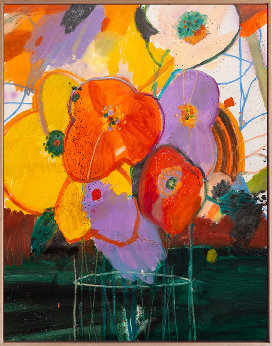 "Oktober-Mohn" Originalkunstwerk, 2024
