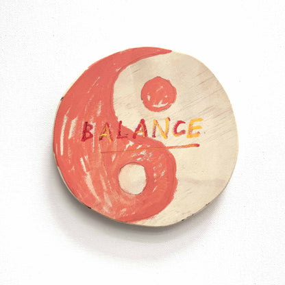 Balance (Pfirsich) Wandbehang, 2025