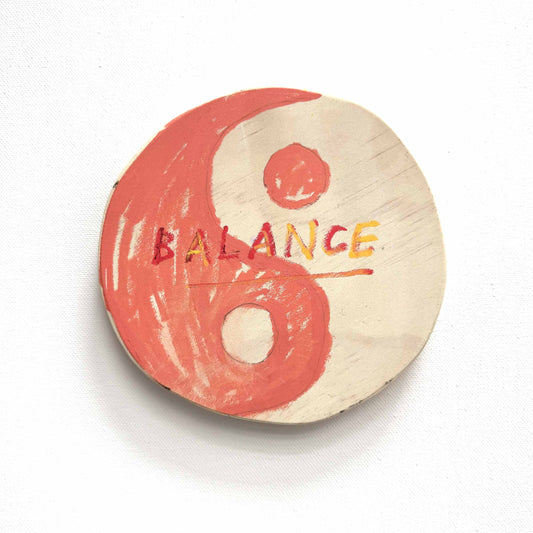 Balance (Pfirsich) Wandbehang, 2025