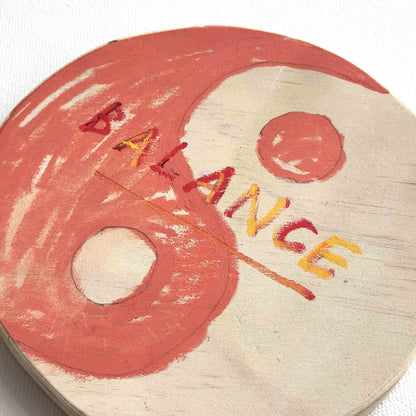 Balance (Pfirsich) Wandbehang, 2025