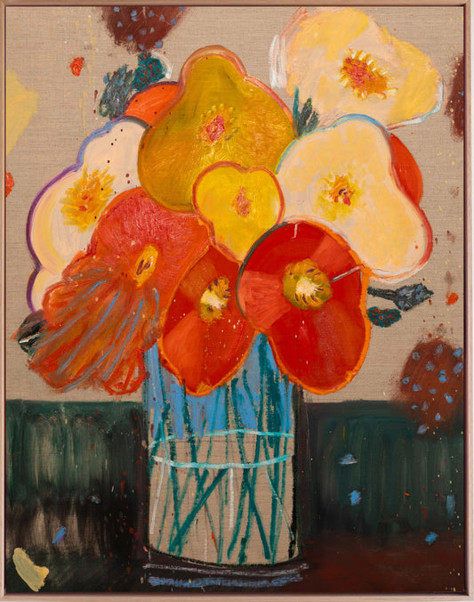 Originalkunstwerk „Donnerstags-Mohnblumen“, 2024
